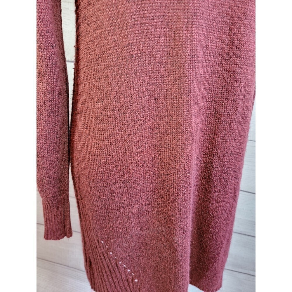 Charlotte Russe Knit LS Cardigan Sweater Burgundy Lg - Picture 7 of 8